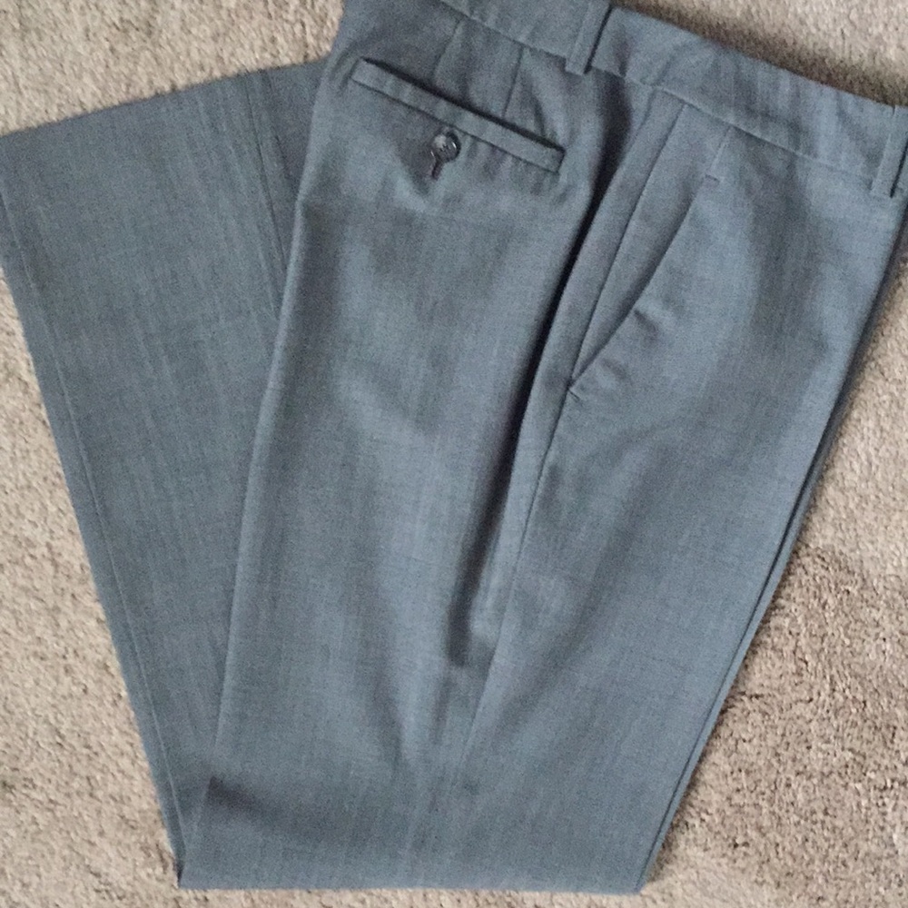 LOFT grey wide legged trousers